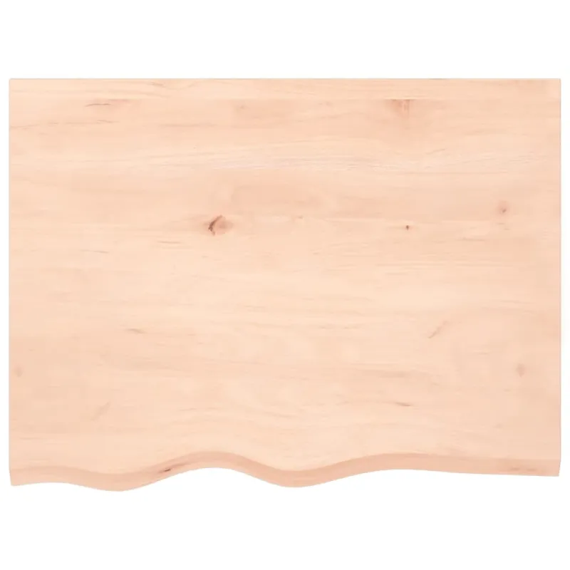 Stalviršis, 80x60x(2-4)cm, neapdorotas ąžuolo medienos masyvas