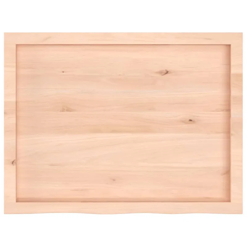 Stalviršis, 80x60x(2-4)cm, neapdorotas ąžuolo medienos masyvas
