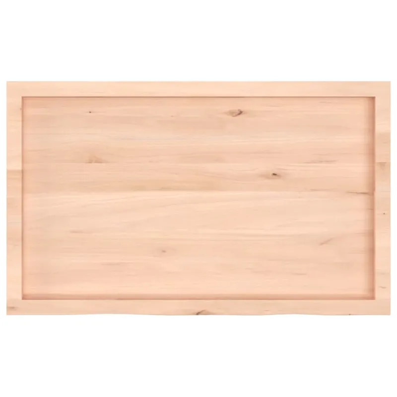 Stalviršis, 100x60x(2-6)cm, neapdorotas ąžuolo medienos masyvas