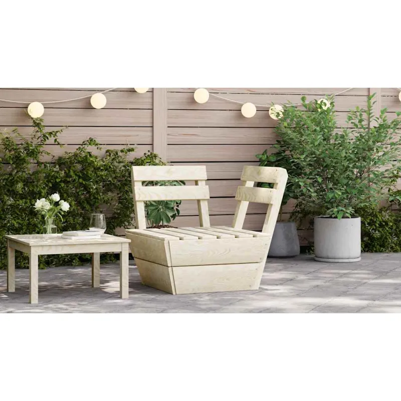 Modulinė kampinė sofa iš palečių, impregnuota eglės mediena