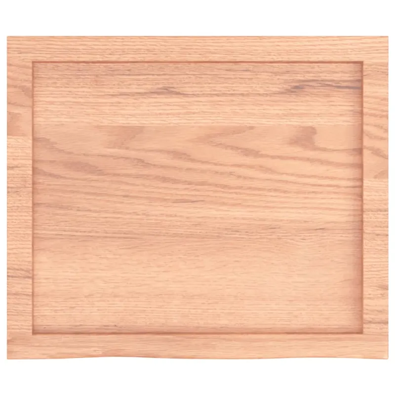 Stalviršis, šviesiai rudas, 60x50x(2-6) cm, medienos masyvas