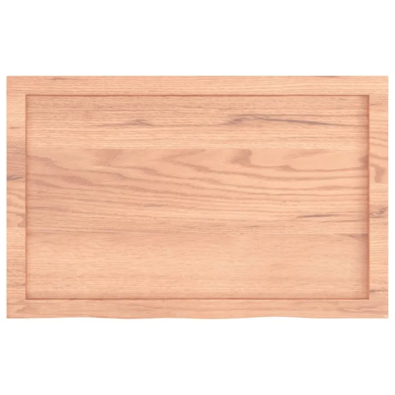 Stalviršis, šviesiai rudas, 80x50x(2-6) cm, medienos masyvas