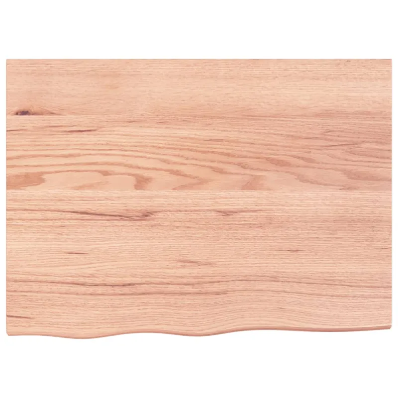 Stalviršis, šviesiai rudas, 80x60x(2-6) cm, medienos masyvas