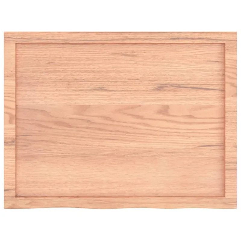 Stalviršis, šviesiai rudas, 80x60x(2-6) cm, medienos masyvas