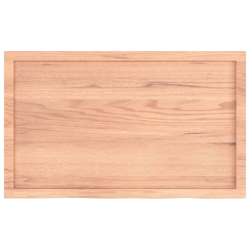 Stalviršis, šviesiai rudas, 100x60x(2-6) cm, medienos masyvas