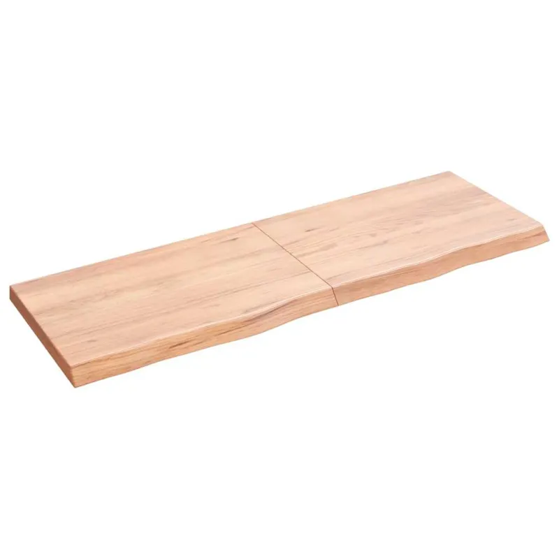 Stalviršis, šviesiai rudas, 120x40x(2-4) cm, medienos masyvas