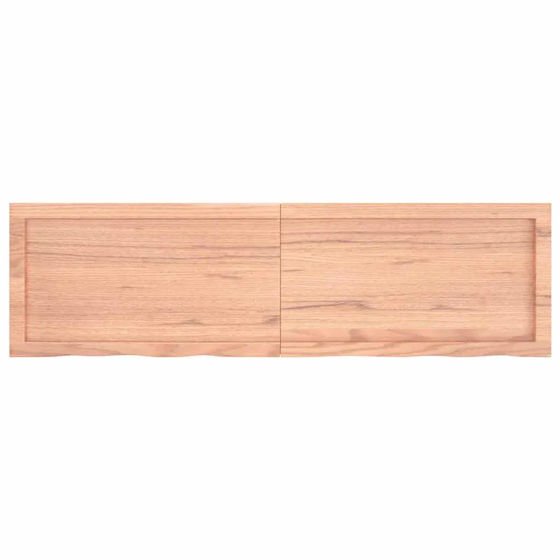 Stalviršis, šviesiai rudas, 140x40x(2-4) cm, medienos masyvas