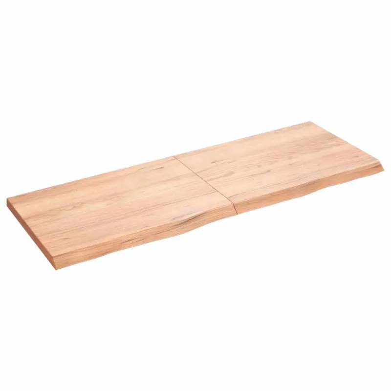 Stalviršis, šviesiai rudas, 140x50x(2-4) cm, medienos masyvas