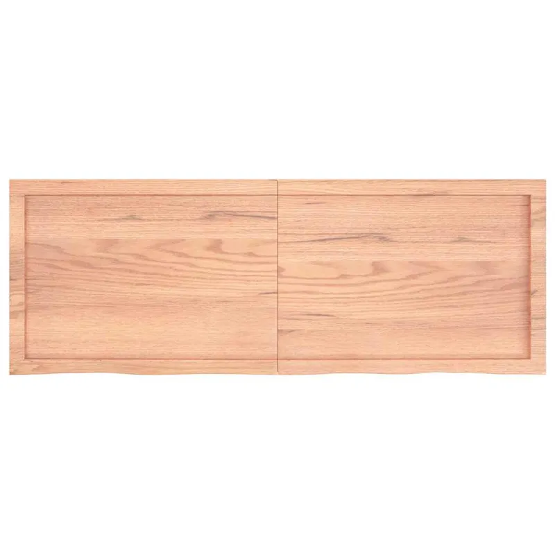 Stalviršis, šviesiai rudas, 140x50x(2-6) cm, medienos masyvas