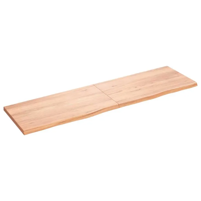 Stalviršis, šviesiai rudas, 180x50x(2-4) cm, medienos masyvas