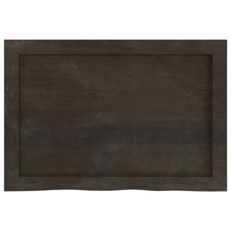 Stalviršis, tamsiai rudas, 60x40x(2–4)cm, ąžuolo masyvas