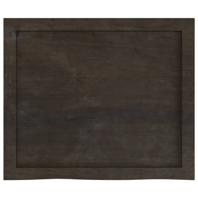 Stalviršis, tamsiai rudas, 60x50x(2-4) cm, ąžuolo masyvas