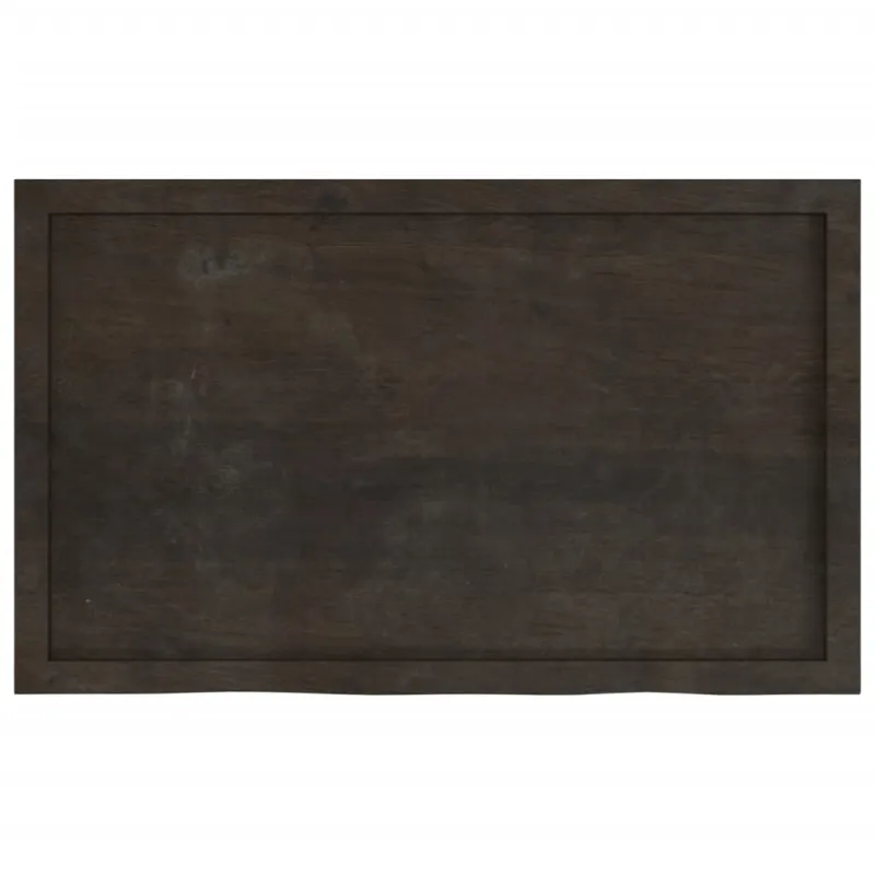 Stalviršis, tamsiai rudas, 100x60x(2-4) cm, ąžuolo masyvas