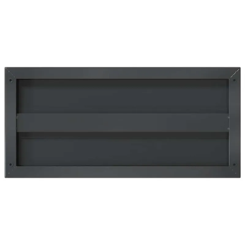 Sieninės lentynos, 2vnt., juodos, 50x23,5cm, plienas
