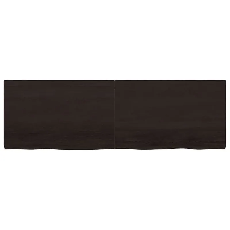 Stalviršis, tamsiai rudas, 160x50x(2-4) cm, ąžuolo masyvas