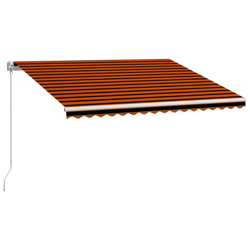 Rankiniu būdu ištraukiama markizė, oranžinė ir ruda, 400x300cm