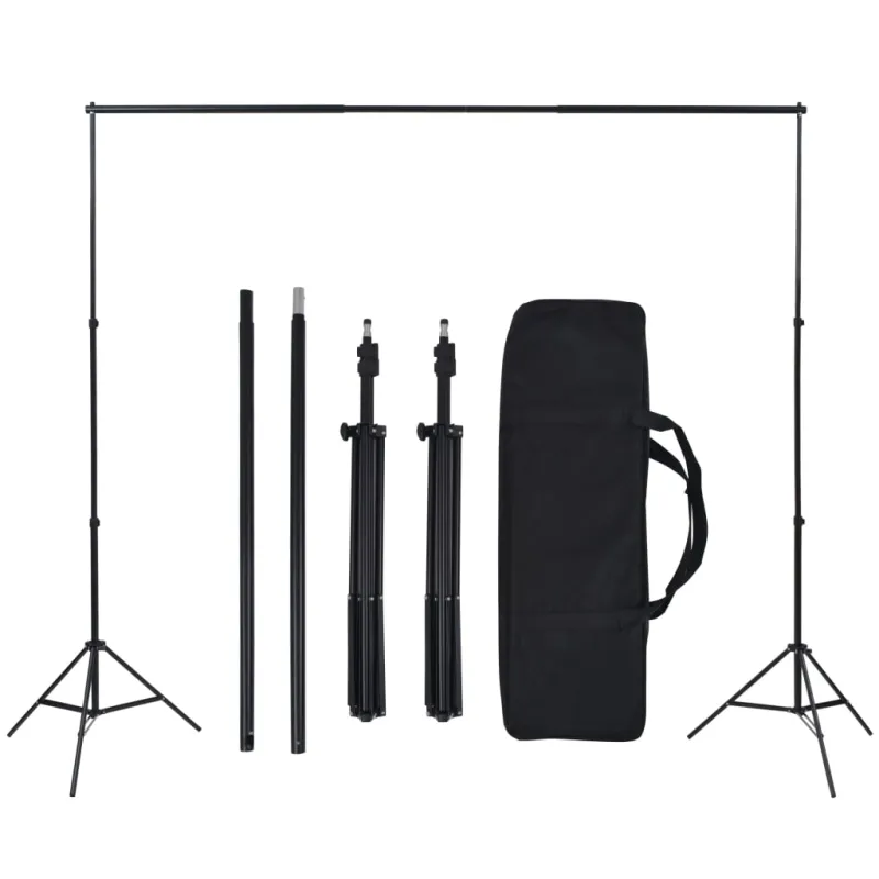Fotostudijos rinkinys su fonų ir apšvietimo rinkiniu