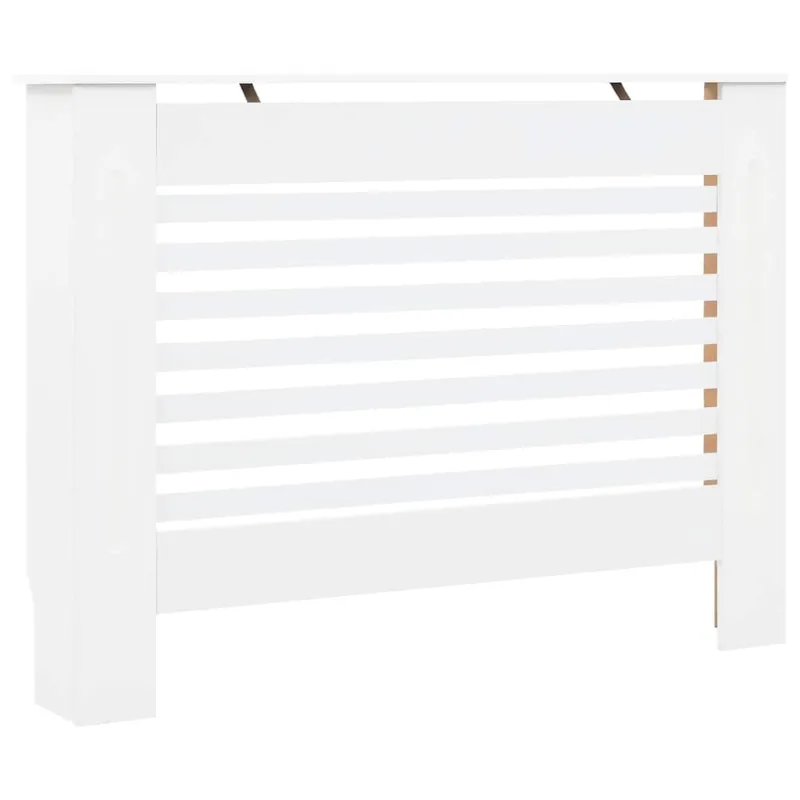 Radiatoriaus uždangalai, 2vnt., balti, 112x19x81,5cm, MDF