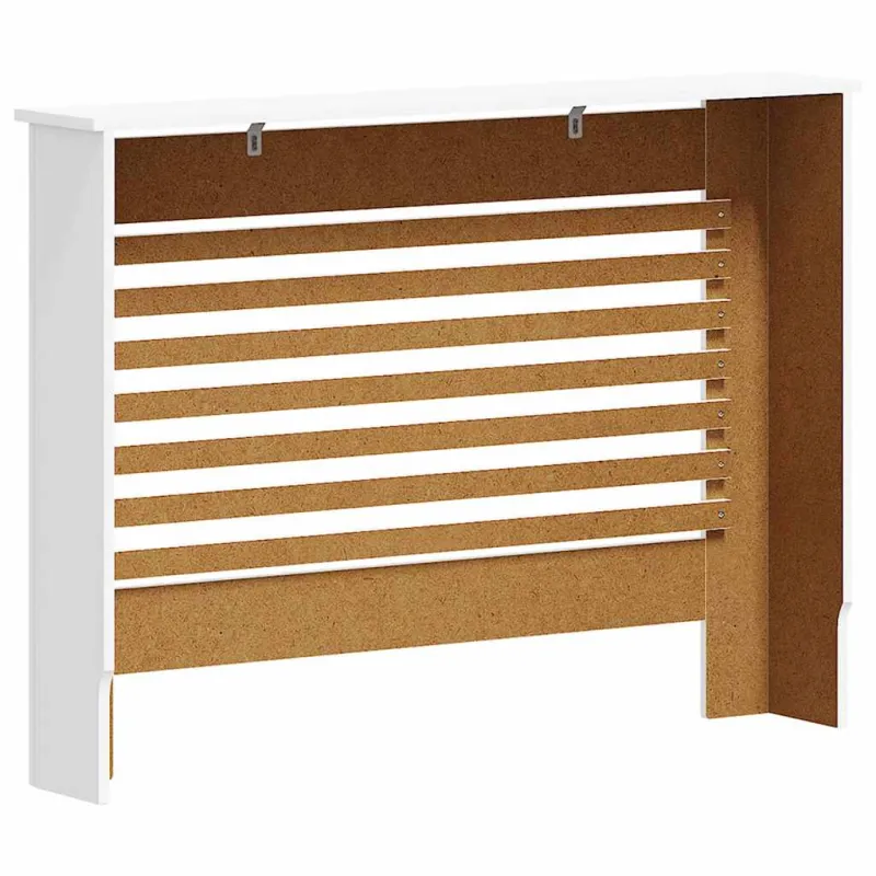 Radiatoriaus uždangalai, 2vnt., balti, 112x19x81,5cm, MDF