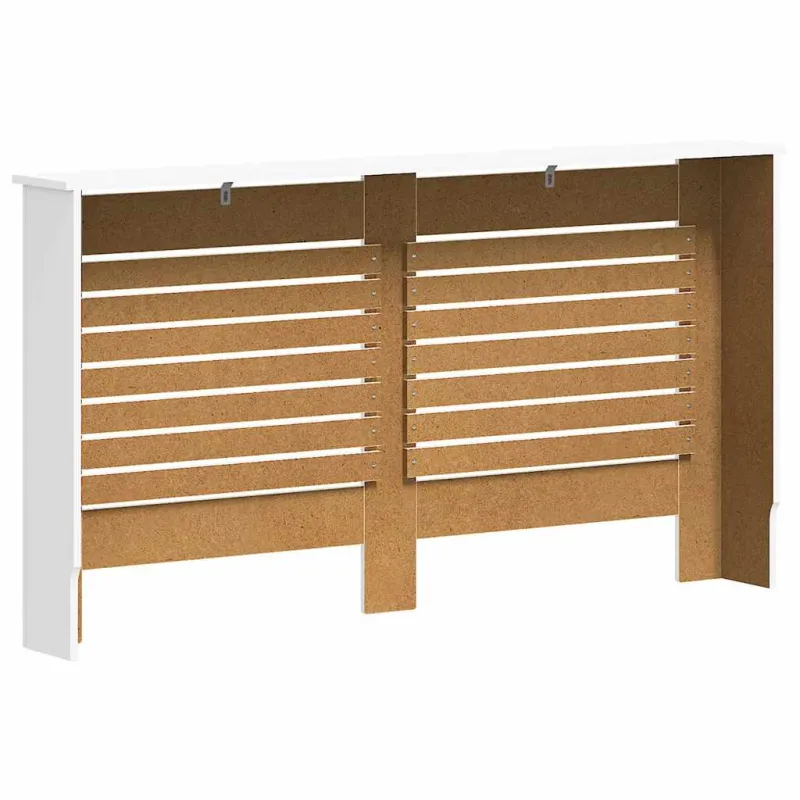 Radiatoriaus uždangalai, 2vnt., balti, 152x19x81,5cm, MDF
