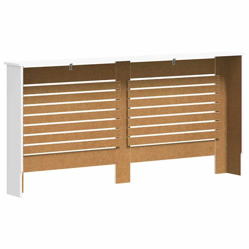 Radiatoriaus uždangalai, 2vnt., balti, 172x19x81,5cm, MDF