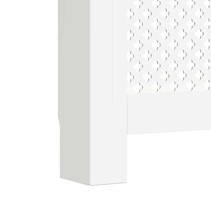 Radiatoriaus uždangalai, 2vnt., balti, 112x19x81,5cm, MDF