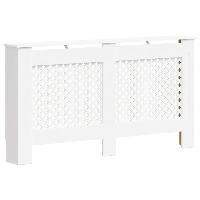 Radiatoriaus uždangalai, 2vnt., balti, 152x19x81,5cm, MDF