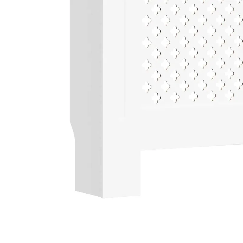 Radiatoriaus uždangalai, 2vnt., balti, 152x19x81,5cm, MDF