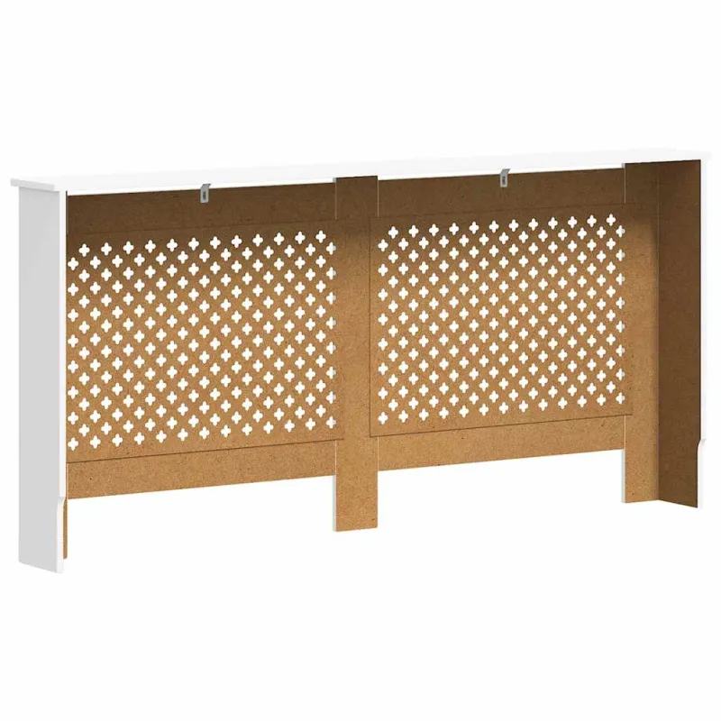 Radiatoriaus uždangalai, 2vnt., balti, 172x19x81,5cm, MDF