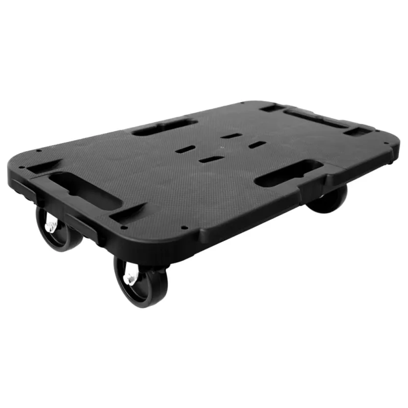 Transportavimo vežimėlis, 2 vnt., juodos spalvos, PP, 300kg