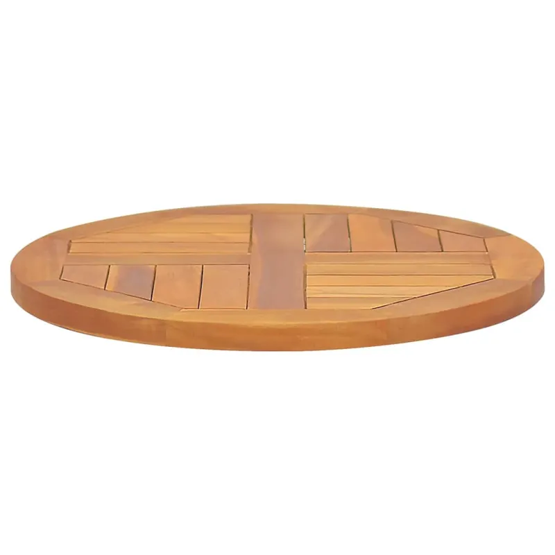 Stalviršis, 50cm, tikmedžio medienos masyvas, apskritas, 2,5cm