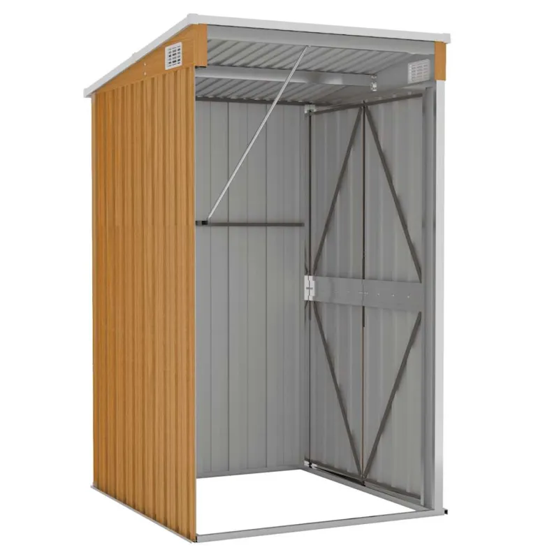 Sodo pašiūrė, ruda, 118x100x178cm, galvanizuotas plienas