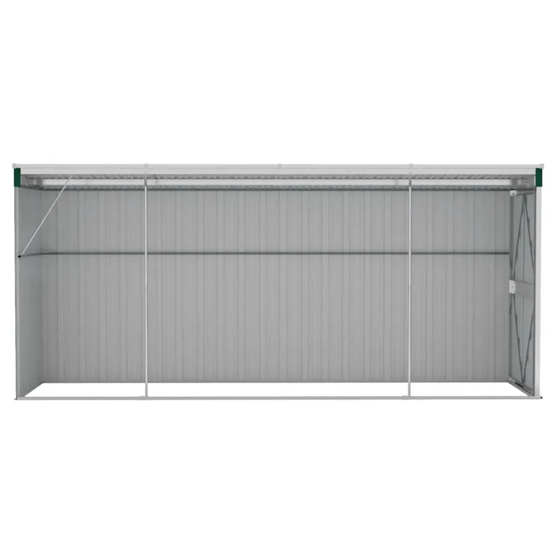 Sodo pašiūrė, žalia, 118x382x178cm, galvanizuotas plienas