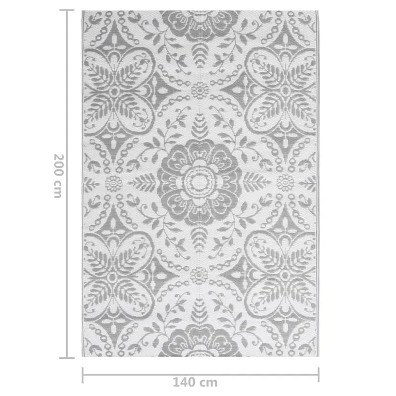 Lauko kilimėlis ARAKIL Šviesiai pilkas 140x200 cm PP