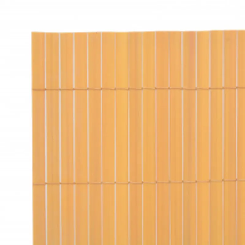 Dvipusė sodo tvora, geltonos spalvos, 110x300cm