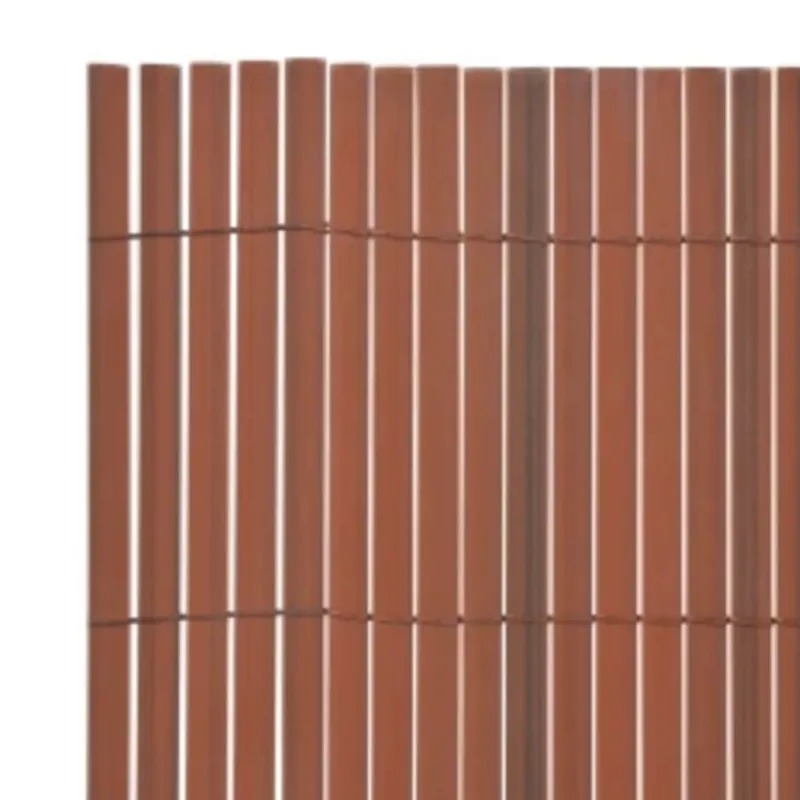 Dvipusė sodo tvora, rudos spalvos, 110x300cm