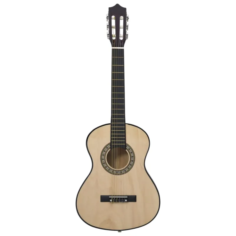 Klasikinė gitara su dėklu pradedantiesiems ir vaikams, 1/2 34"