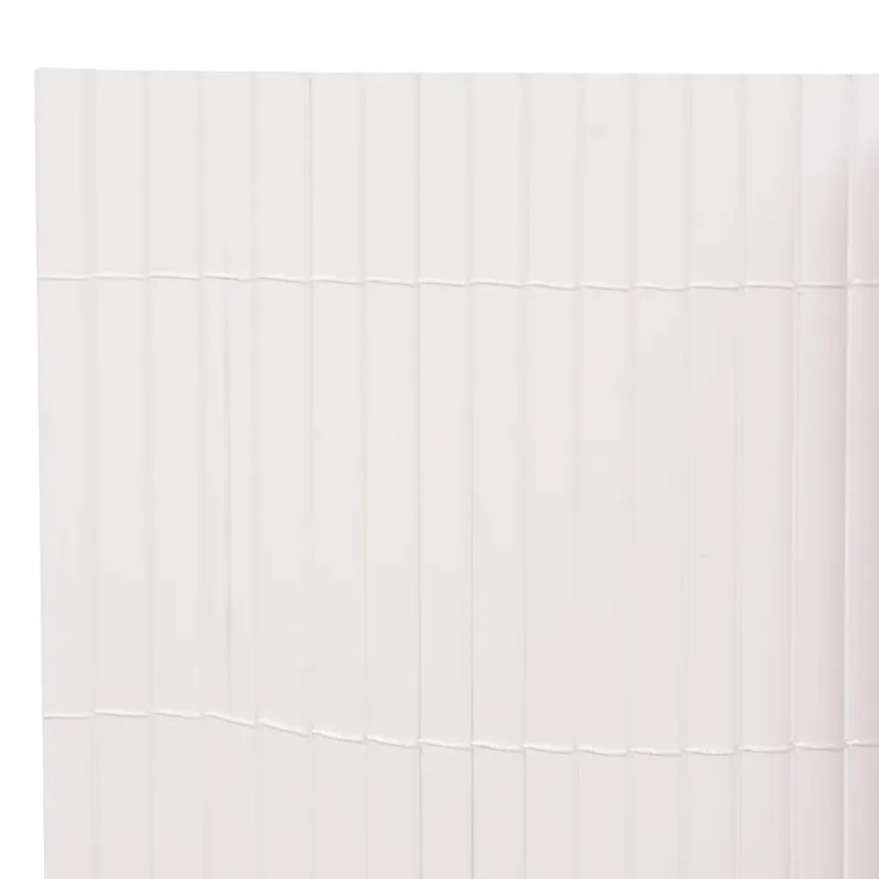 Dvipusė sodo tvora, baltos spalvos, 110x500cm