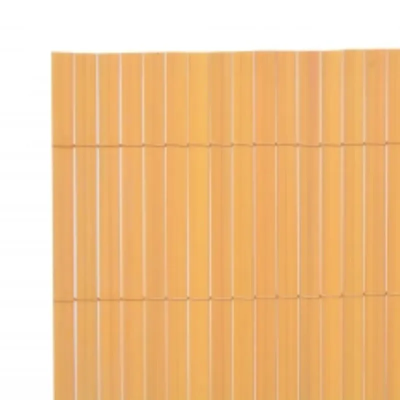 Dvipusė sodo tvora, geltonos spalvos, 110x500cm