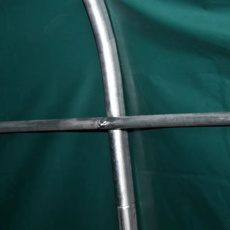 Nuimama palapinė gyvuliams, žalia, 3,3x16m, PVC, 550g/m²