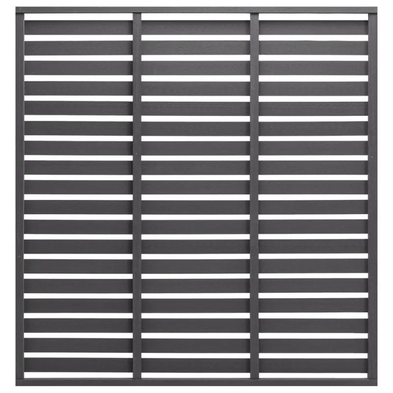 Tvoros segmentas, pilkos spalvos, 180x180cm, WPC