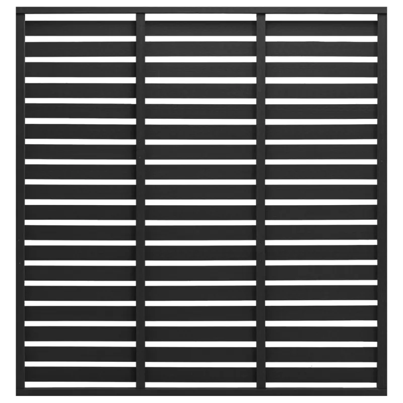 Tvoros segmentas, juodos spalvos, 180x180cm, WPC