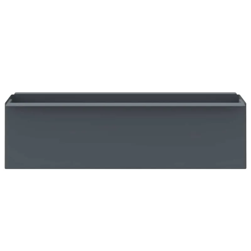 Gėlių loveliai Euro paletėms, 12vnt., pilki, 36x13,5x9,5cm, PP