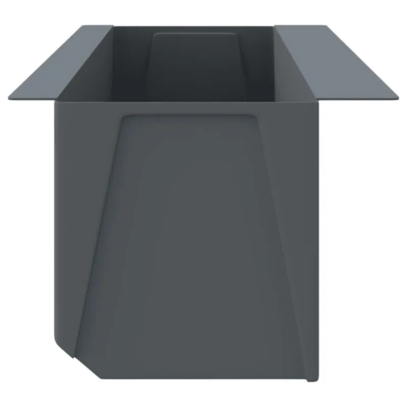 Gėlių loveliai Euro paletėms, 12vnt., pilki, 36x13,5x9,5cm, PP