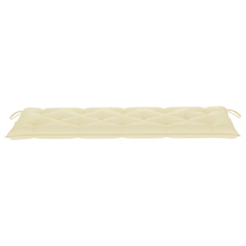 Trivietis sodo suoliukas su pagalvėle, 150cm, eukalipto masyvas