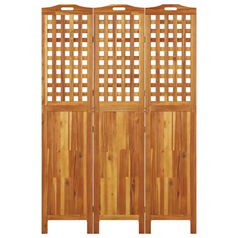 Kambario pertvara, 3 segmentai, 121,5x2x180cm, akacijos masyvas