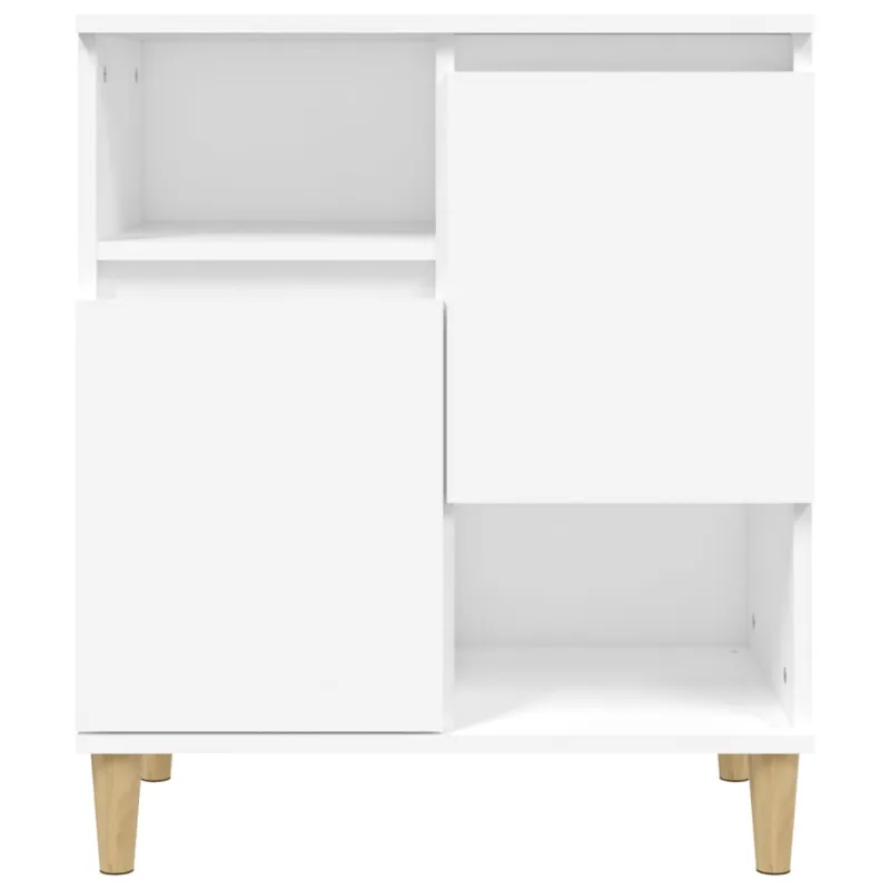 Šoninės spintelės, 3vnt., baltos, 60x35x70cm, apdirbta mediena