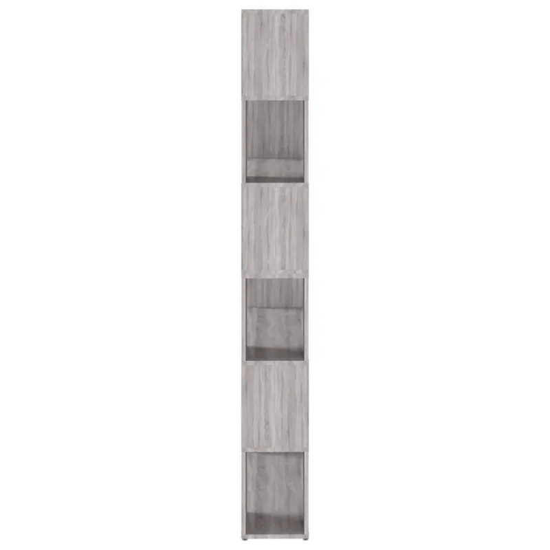 Spintelė knygoms/kambario pertvara, pilka ąžuolo, 100x24x188cm