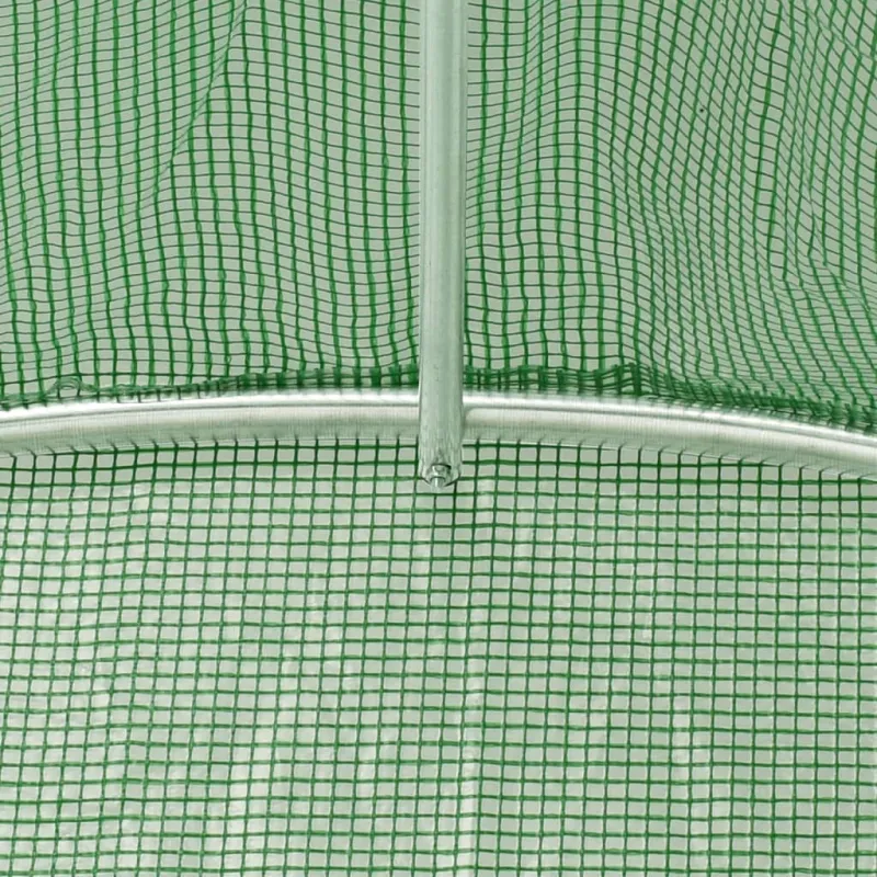Šiltnamis su plieno rėmu, žalios spalvos, 22x2x2m, 44m²