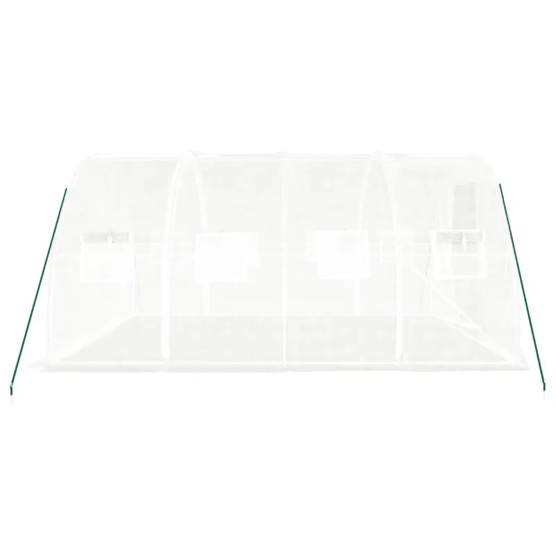 Šiltnamis su plieniniu rėmu, baltas, 12 m², 4x3x2 m